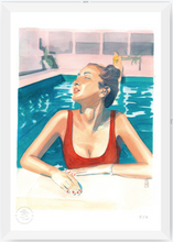 Cargar imagen en el visor de la galería, Yin 2 / Mujer Con Traje De Baño Rojo - 33 x 48 cm
