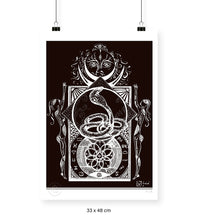 Cargar imagen en el visor de la galería, Zodiaco Negro - 33 x 48 cm
