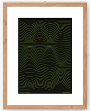 Cargar imagen en el visor de la galería, Ondas Verdes - 50 x 70 cm
