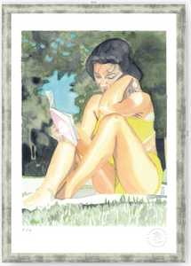 Yin 3 / Mujer Leyendo - 33 x 48 cm
