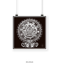 Cargar imagen en el visor de la galería, Maya Negro - 33 x 33 cm
