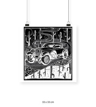 Cargar imagen en el visor de la galería, Urban Voyd Negro - 33 x 33 cm
