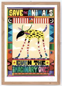 Save The Animals - 33 x 48 cm