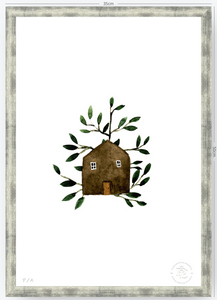 Casa Marrón - 33 x 48 cm