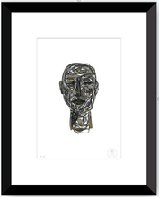 Cargar imagen en el visor de la galería, Doodle Head Musgo - 33 x 48 cm
